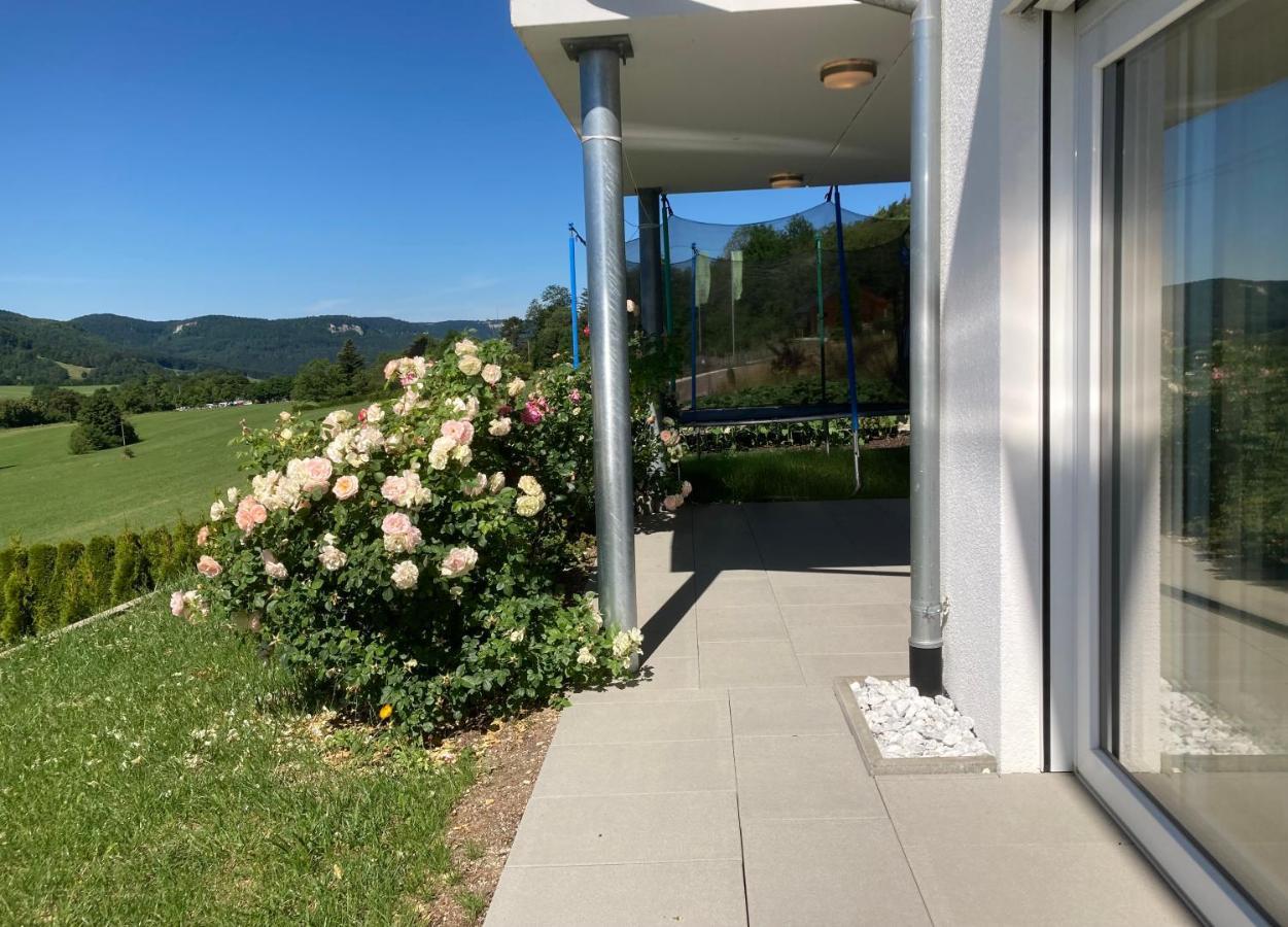 Atemberaubender Ausblick Mit Premium-Wanderwegen Vor Der Haustuer Apartment Albstadt Exterior photo